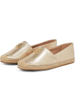 Tommy Hilfiger Espadrille »TH LOGO METALLIC LEATHER ESPAD«, Sommerschuh, Slipper, Schlüpfschuh mit TH-Schmuckelement