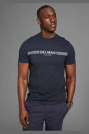 DELMAO T-Shirt, mit sportlich-maritimen Marken-Schriftzug