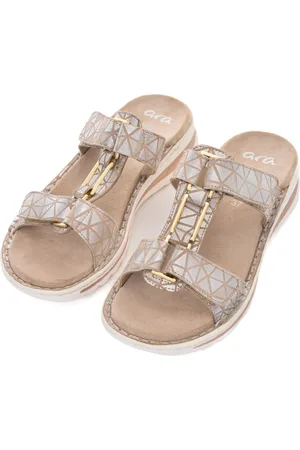 ARA Pantolette »TAMPA«, Keilabsatz, Sommerschuh, Schlappen mit Schmuckelement, G-Weite