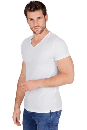 Trigema T-Shirt » V-Shirt Slim Fit«, (1 tlg.)