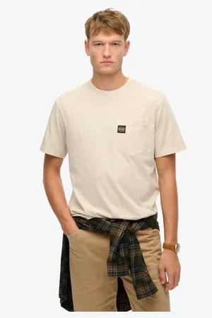 Superdry Rundhalsshirt »CONTRAST STITCH POCKET T-SHIRT«