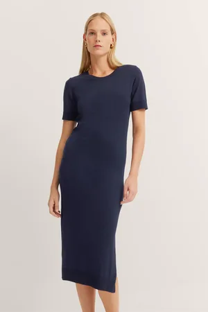 Bugatti Strickkleid, mit Seitenschlitzen
