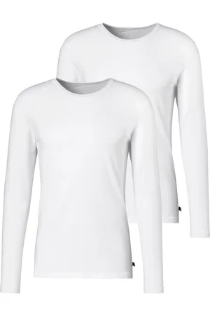 H.I.S Langarmshirt, (Packung, 2er-Pack), Doppelpack Unterziehshirt aus Baumwoll-Mix