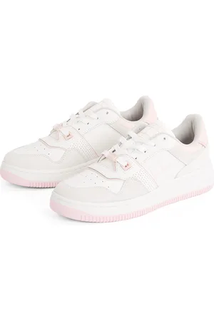 Tommy Hilfiger Plateausneaker »TJW RETRO BASKET WASHED SUEDE«, Freizeitschuh, Halbschuh, Schnürschuh im Basket Look
