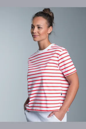 Trigema T-Shirt » Cropped T-Shirt mit Ringelmuster«, (1 tlg.)