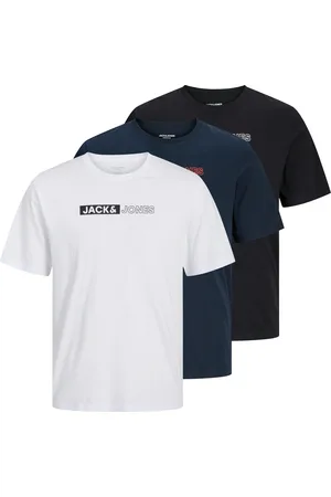 JACK & JONES Rundhalsshirt »JJECORP LOGO TEE PLAYSS NECK 3PK MP PLS«, (3 tlg.)