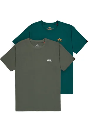 Alpha Industries Rundhalsshirt »Basic T Small Logo 2 Pack«, (Set, 2 tlg.)