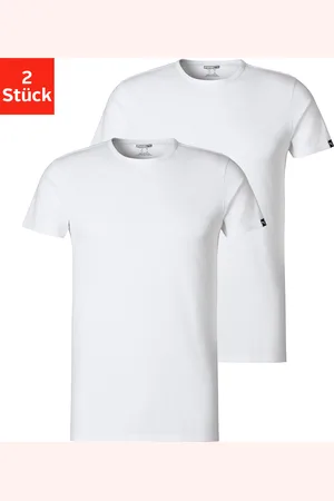 PUMA T-Shirt, (2er-Pack), mit Markenlabel