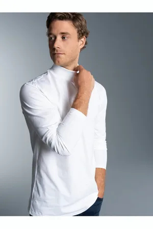 Trigema Longsleeve » Langarm Shirt mit Stehkragen«, (1 tlg.)