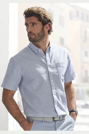 H.I.S Kurzarmhemd »Regular fit«, Oxfordhemd kurzarm mit Button-down-Kragen aus reiner Baumwolle