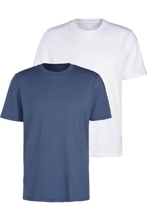 KangaROOS T-Shirt, (2er-Pack), Freizeitshirt mit Kurzarm, Rundhals aus reine Baumwolle