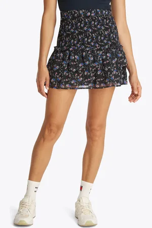Tommy Hilfiger Rüschenrock »TJW RUCHED AOP SKIRT«, mit Rüschen, allover Print