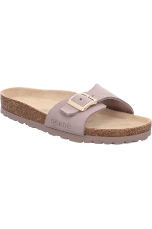 Rohde Pantolette, Keilabsatz, Sommerschuh, Schlappen mit vorgeformtem Softfußbett