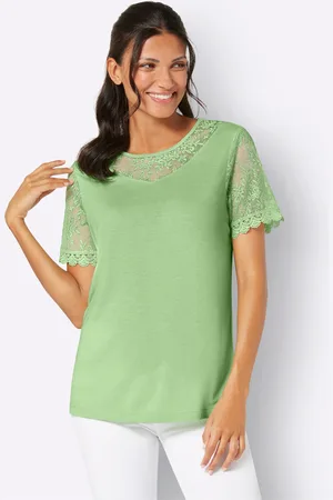 Classic Basics Spitzenshirt »Rundhals-Shirt«, (1 tlg.)