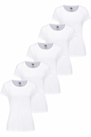 Fruit Of The Loom Rundhalsshirt, (Packung, 5 tlg.), original T. LADY-FIT im 5er Pack