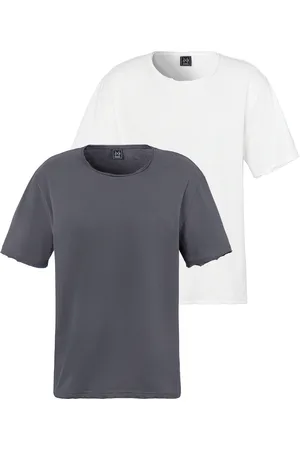 john devin T-Shirt, (Packung, 2), Relaxed Fit, Kurzarm, Freizeitshirt mit Rundhals aus reiner Baumwolle