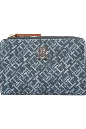 Tommy Hilfiger Geldbörse »TH MONOPLAY LEATHER MED 7 WALLET«, Damen Geldbeutel, Portemonnaie mit Allover-Logodruck
