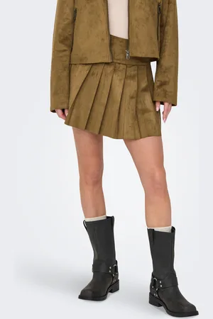 ONLY Minirock »ONLTULIP FAUX SUEDE PLEAT SKIRT OTW«