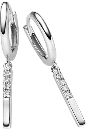 Daniel Hechter Paar Creolen »Schmuck Geschenk Silber 925 Ohrschmuck Ohrringe Stäbchen«, mit Zirkonia (synth.)