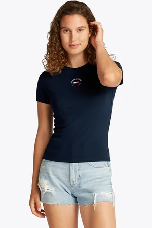 Tommy Hilfiger T-Shirt »TJW SLIM ESSENTIAL LOGO 2 TEE«, mit Logoschriftzug