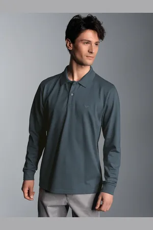 Trigema Poloshirt » Langarm Poloshirt mit Armbündchen«, (1 tlg.)