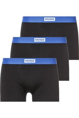Hugo Blue Trunk, (Packung, 3 St.), mit kontrastfarbigem Bund