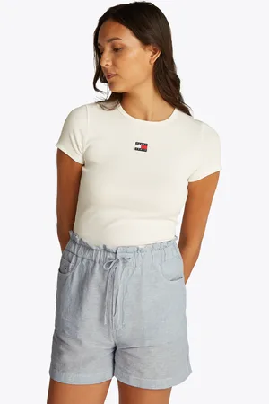 Tommy Hilfiger Shorts »TJW COTTON LINEN SHORT«, mit Rüsche