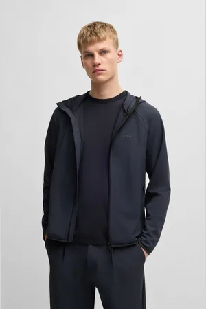 HUGO BOSS Funktionsjacke »L_Commuter«, mit Kapuze, mit gummiertem Markenlabel