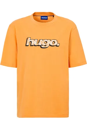 Hugo Blue T-Shirt »Nugibol«, mit großem Logodruck