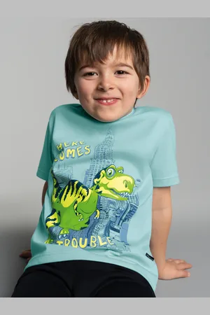 Trigema T-Shirt » T-Shirt mit großem Dino-Printmotiv«, (1 tlg.)
