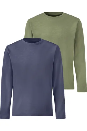 john devin Langarmshirt, (2er-Pack), Longsleeve in hochwertiger slub-yarn Qualität