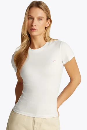 Tommy Hilfiger T-Shirt »TJW 2PACK C-NECK TEE«, (Packung, 2 tlg., 2er), mit Logo-Stickerei