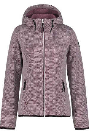 Icepeak Strickfleecejacke »D STRICKFLEECEJACKE ADRIAN«, (1 St.), mit Kapuze, Wärmend & schnell Trocknend & Atmungsaktiv