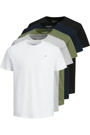 JACK & JONES Rundhalsshirt »JORJXJ TEE SS CREW NECK 5PK MP NOOS«, (Packung, 5 tlg.)