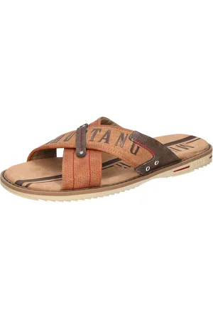 Mustang Pantolette, Sommerschuh, Schlappen, Poolslides, mit auffälligem Logoschriftzug