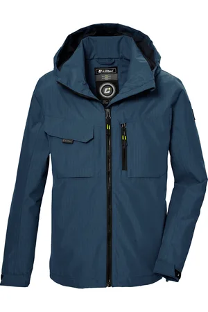 Killtec Funktionsjacke »KOS 140 BYS JCKT«, Wasserdichte Jacke mit verstellbarer Kapuze, PFAS-frei imprägniert