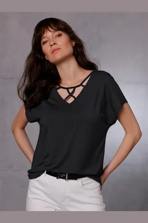 CREATION L PREMIUM V-Shirt »Modal-Shirt«, (1 tlg.)