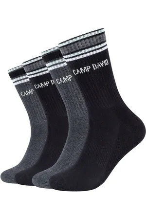 Camp David ABS-Socken »cushioned«, (4er Pack), mit verstärktem Zehenbereich