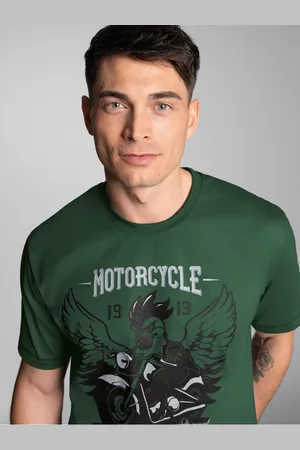 Trigema T-Shirt » T-Shirt mit großem Motorrad-Printmotiv«, (1 tlg.)