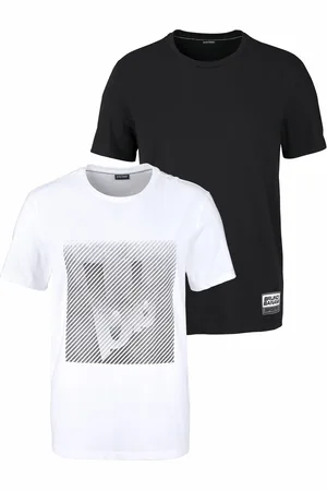 Bruno Banani T-Shirt, (Spar-Set, 2er-Pack), Kurzarm, schmal geschnitten, aus Single Jersey