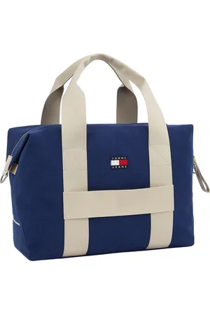 Tommy Hilfiger Weekender »TJM RETRO COOL DUFFLE«, Unisex Umhängetasche, Henkeltasche, Schultertasche mit Kontrastbesatz