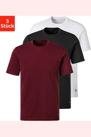 H.I.S T-Shirt »Unterziehshirt mit Rundhals«, (3er-Pack), aus Baumwoll-Mix