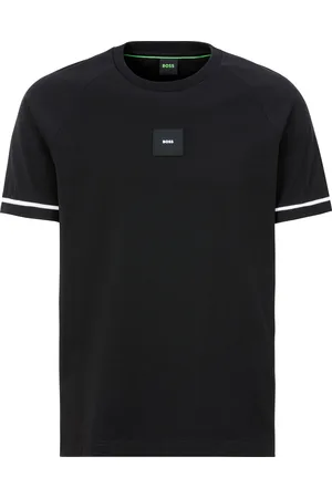 HUGO BOSS T-Shirt »Tee Rib AC«, mit Kontraststreifen am Ärmel