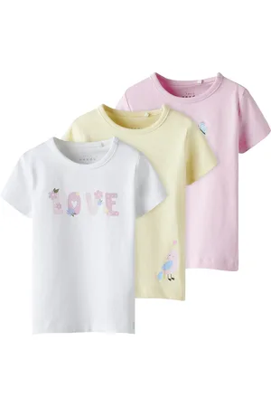 NAME IT Kurzarmshirt »NBFVUBIE 3P SS TOP BOX«, (Packung, 3 tlg.)