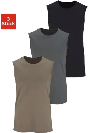 H.I.S Muscleshirt, (Packung, 3 tlg.), mit Rundhalsausschnitt