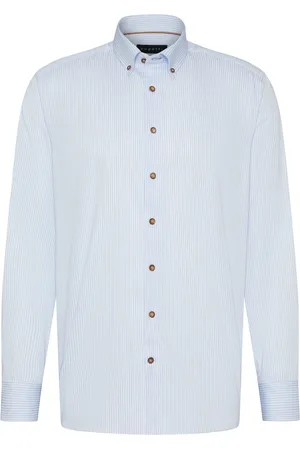 Bugatti Langarmhemd, mit Button-Down-Kragen
