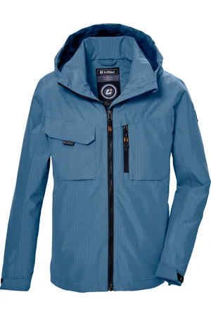 Killtec Funktionsjacke »KOS 140 BYS JCKT«, Wasserdichte Jacke mit verstellbarer Kapuze, PFAS-frei imprägniert