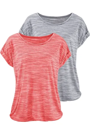 beachtime Kurzarmshirt »mit Struktureffekt«, (2er-Pack), aus pflegeleichter Qualität
