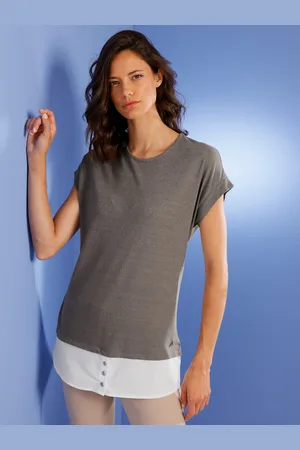 CREATION L PREMIUM 2-in-1-Shirt »Leinen-Viskose-Shirt«, (1 tlg.)