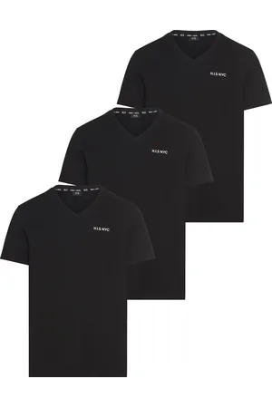 H.I.S V-Shirt, (3-er Pack), Kurzarm, Slim Fit, aus Baumwolle